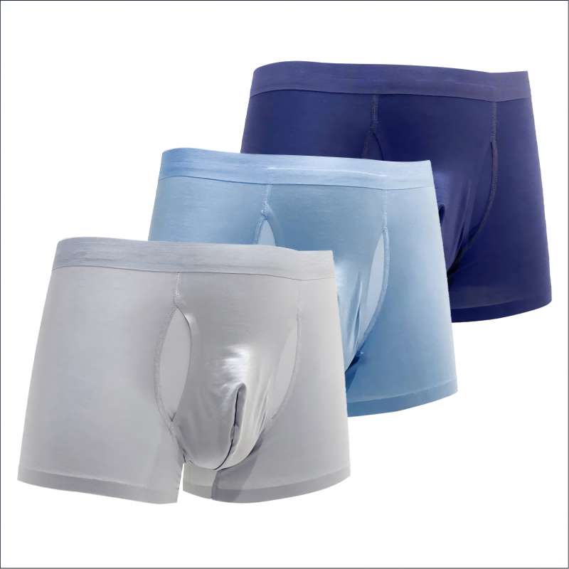 Men's Seamless Open-Door Boxer Briefs in the Bamboo Forest