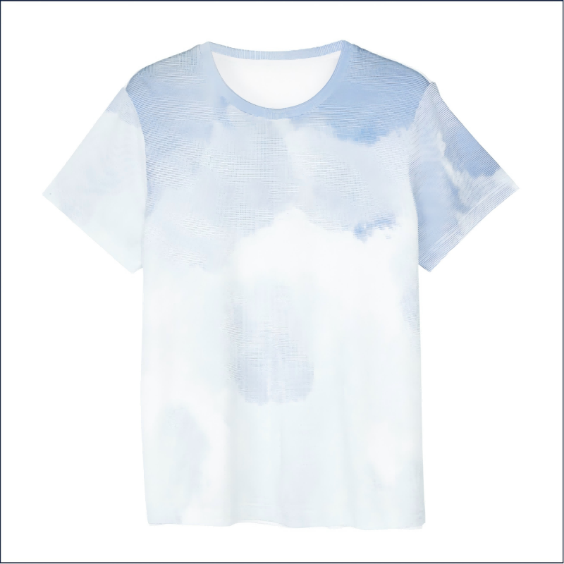 zhurou women's round neck printed short-sleeved T-shirt