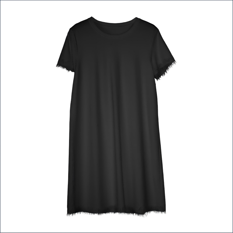 Women's round neck short sleeve dress