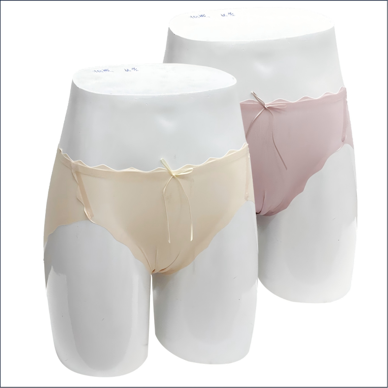 Bamboo Forest Women's Seamless Small Wave High-Slit Briefs