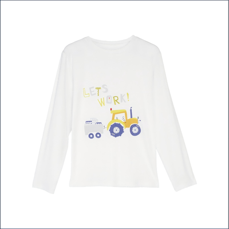 Children's long-sleeved printed T-shirt