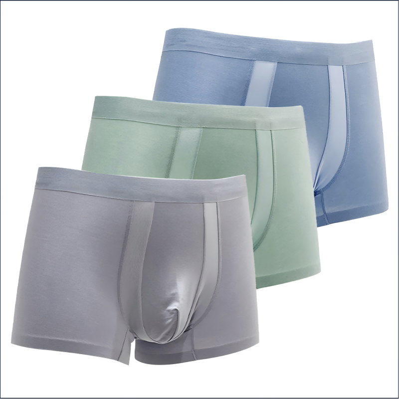 Men's Seamless 3D Boxer Briefs in the Deep Bamboo Forest