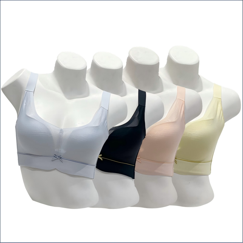 Confident, fresh and calm face comfortable push-up bra