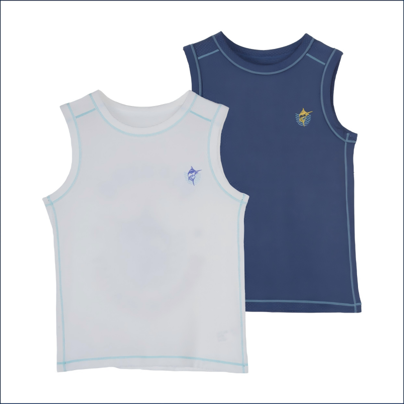 Boys' mesh print vest